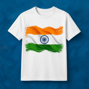 Indian Flag Print T-Shirt