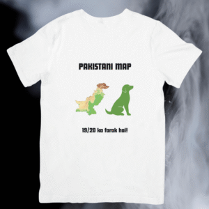 Pakistani Map Print Tshirt